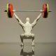 Weightlifting Crossfit Powerlifting Statue-- Desk Motivator