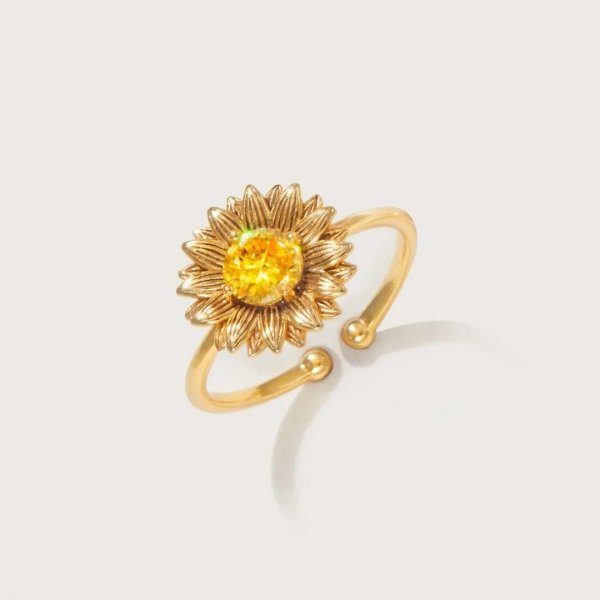 YOU FILL THE WORLD WITH SUNSHINE SUNFLOWER RING