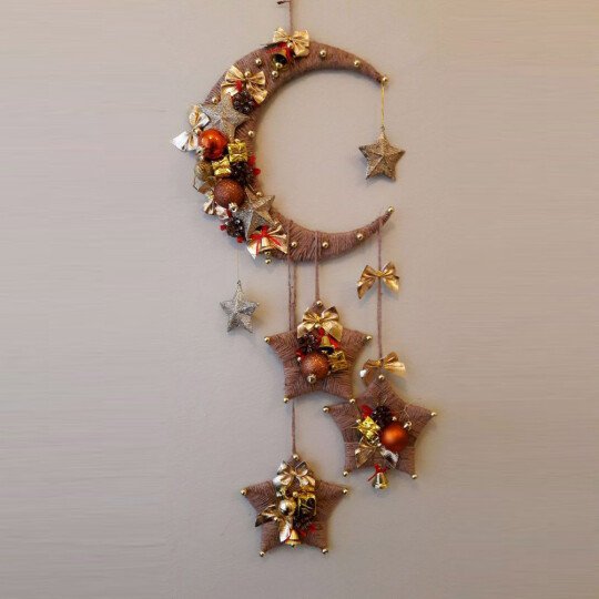 Stars and moon Christmas Ornament