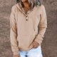 Classy Plain Long Sleeve Sweatshirt