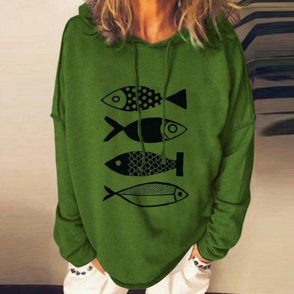 Youthful Print Long Sleeve Sweatshirt