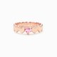 SISTERS BY HEART ROSE GOLD ENGRAVED HEART BAND RING