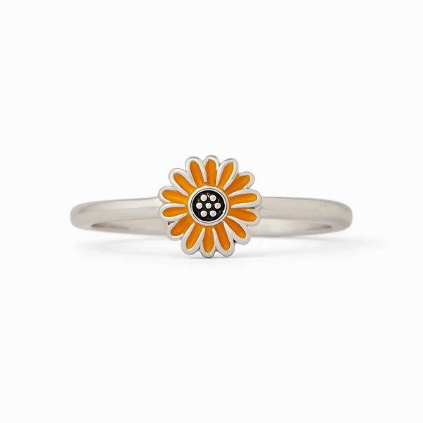 ENAMEL SUNFLOWER RING