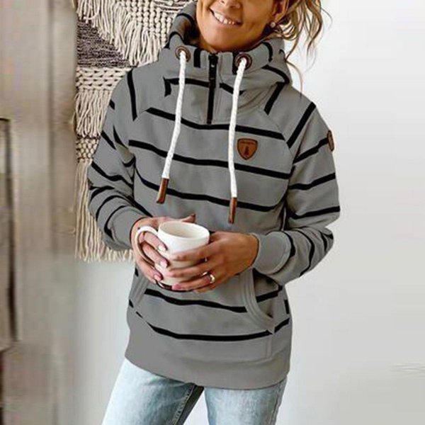 Trendy Print Long Sleeve Hoodie