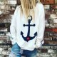 Distinctive Print Long Sleeve Sweatshirt