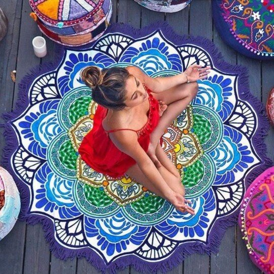 Mandala Yoga Blanket